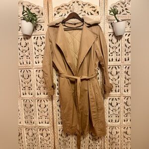 All Saints Camel Trench Coat